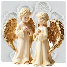 QDMOLDS angel baby 퐁당 실리콘 몰드 초콜릿 캔디 케이크 장식용 컵케이크 토퍼 폴리머 클레이 껌 페이스트 293409, 3-회색