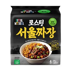 풀무원자연건면 로스팅 서울 짜장 99g, 4개