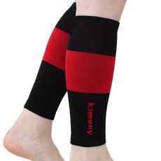 키모니 프로랩 종아리 슬리브 2p, 1개, 블랙레드