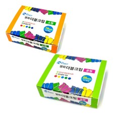 문구네집 평화 더블크립 소50p + 중50p 세트, 1세트, 100개입, 작은
