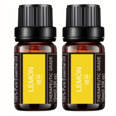 레노포프 천연 에센셜오일 & 블랜딩오일 35종 테라퓨틱등급, 2개, 21.레몬, 10ml
