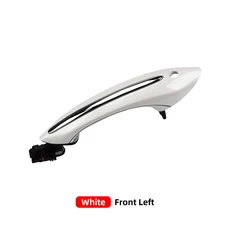 BMW 5 6 7 시리즈 F10 F07 F02 525 528 530 535 730 블랙 다크 브라운 화이트 외부 문짝 핸들 외부 문짝 핸, 01 China Mainland, 02 White Front Left