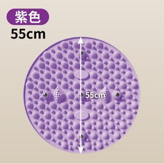 腳底滾輪按壓足底指壓板 超慢跑指壓墊 可坐可站, 1個, 經典款-磁石指壓板【紫色】直徑55cm