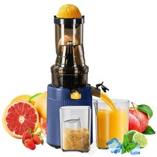 착즙기 자동 과일 야채 올인원 원액기 녹즙기 쥬스믹서기, 푸른 색, 1