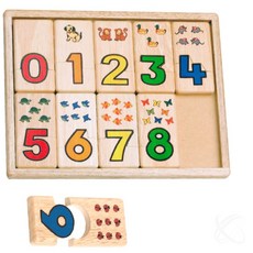 어린이집 숫자놀이 나무퍼즐 유아용 퍼즐 학습교구 엄마표놀이, 1개