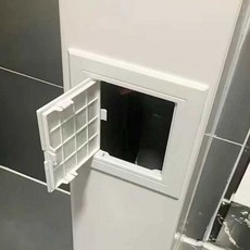 점검구 폐쇄식 밀폐식 개폐식 천장 벽 검사구 도어 1. 100X100mm 흰색+접착 PVC