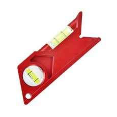 건설 및 DIY 프로젝트를 위한 신뢰할 수 있고 사용하기 쉬운 휴대용 버블 레벨 미니 포켓 레벨 경량 레벨, 원피스 레드