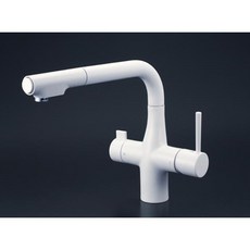 愛琴海廚房 公司貨 日本KVK KM6121ECM4伸縮節能三用龍頭 花灑/棉水白色 三年保固, 1個