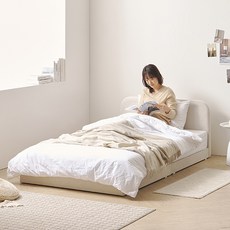 쿠시 갤럭시원단 슬림오픈 저상형침대 SS 프레임만, 인디핑크