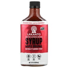 Lakanto 메이플 맛 시럽 384ml(13온스), 384ml, 1