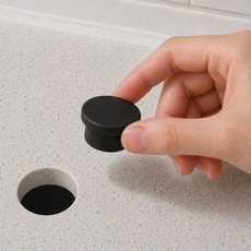 싸이소 실리콘 구멍 마개 가스배관 인덕션 싱크대 호스 가스렌지 다용도 검정, 1개