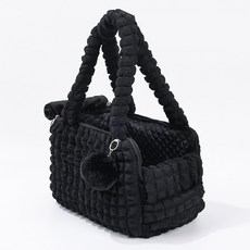 汪喵單肩包貓包便攜式斜挎透氣貓包寵物包手提斜跨包狗包寵物用品, 1個, 黑色