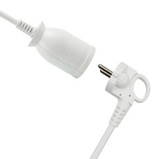 고용량 4000w 1구 전기연장선 멀티탭 16A, 5m, 화이트, 1개