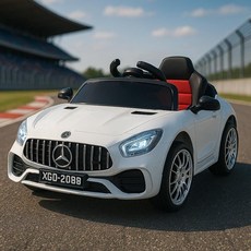 전동푸쉬카 완구 푸시카 전동유모차 아동 전기차 유아전동차, 전기 구동, 흰색 6v7 배터리 듀얼 리모컨