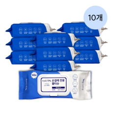 [에브리쓱싹] 베이킹소다 손걸레 청소 물티슈 캡형 80매, 10개