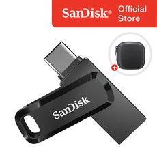 샌디스크 울트라 듀얼 고 C타입 USB 3.1 SDDDC3 블랙 + 보관 케이스 패키지, 256GB 256GB