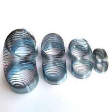 80X100mm 자이언트 매직 레인보우 메탈 슬링키 스프링 빅 클래식 오리지널 워킹 점보 스틸 장난감, 04 48x58mm, 1개