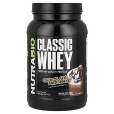 뉴트라바이오 NutraBio 클래식 유청 단백질 프로틴 초콜릿 밀크쉐이크 907g 1개