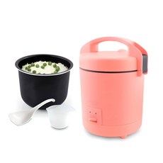 EVERTON HOUSE 馬卡龍色系迷你電飯鍋 3人用, EHLM-MR674D, 珊瑚橘