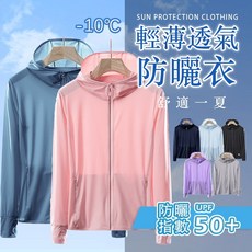男女防曬冰絲外套 - 抗UV涼感速乾情侶防曬衣