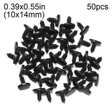 공예 도구 부품 타원형 동물 코 인형, 1개, 3. 10x14mm 50pcs