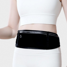 루나리 초경량 메쉬 야광 방수 고급형 러닝 클립 벨트, 클래식 블랙, 1개