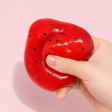 수박샤베트 슬랑이 / 빅사이즈 말랑이 슬랑이 스트레스볼 대형 모찌, 1개