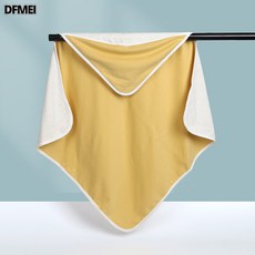 DFMEI 包被新生嬰兒包巾秋冬純棉抱被10月寶寶包單抱毯襁褓, 黃色