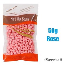 왁스 콩 탈모 핫 필름 무통 왁싱 비즈 하드 가열 기계 비키니 페이스 바디 제모, 1개, 1. 50g-Rose