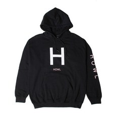 하울 서플라이 H 로고 풀오버 블랙 HOWL SUPPLY H LOGO PULLOVER BLACK (스노우보드복 후드티)