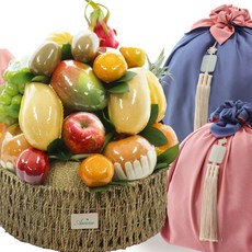 (리본&양단보자기+노리개 포장 증정) 품격[특품] - 전국당일배송 병문안 출산 예단 명절 이바지 상견례 백화점 과일선물세트 과일바구니 배달, 1개