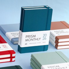 A5 25절 월간 날짜형 다이어리 빠른배송 리필 노트 속지세트, 산토리니