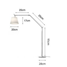 플로어램프 조명 장스탠드 스탠드 무드등 거실 오마주, 트럼펫 무극조광 리모컨 증정  1