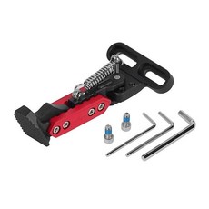 전동 스쿠터용 킥스탠드 사이드 주차 브래킷 지지대 수직 장착 V2.0 조절 가능한 발 받침대 부품, 01 CHINA, [02] red