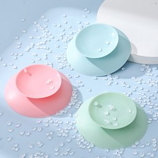 矽膠吸盤兒童碗墊 大面積防滑, 乳白色, 1個, 無