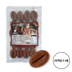 알앤알 커피콩빵 커피맛 180g, 4개
