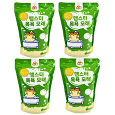 애니몰 햄스터 목욕모래 사과 모래목욕 용품, 4개, 1kg