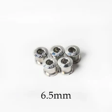 자전거 체인링 BUCKLOS-4 개 5 체인 링 볼트 6.5mm 8.5mm 자전거 휠 나사 알루미늄 합금 플레이트 싱글/더블 크랭크 세트 체인링, 04 5PC 6.5mm-Sliver