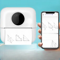 인쇄기 스캔 잉크없는 종이 휴대용 프린터기 문제집, 10_핑크X5+5롤접착제마르지않음, 단일 모델