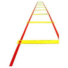 繩梯 敏捷梯 速度梯 訓練梯 足球訓練 跳格子 田徑 籃球訓練 跨欄 敏捷性訓練器材, 1個, 6米12節加贈收納袋