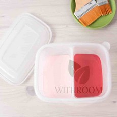 라온지니 트레이 사각 밀폐 용기 페인트칠도구 페인트파레트 페인트용품, 트레이-사각밀폐용기