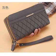 FASHION&CLASSIC 雙拉鍊長夾 韓版簡約風