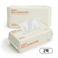 FAVV 일회용 페이스타올 수건, 2개, 100매