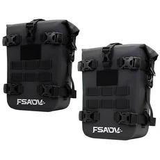 유니버셜 오토바이 사이드 프레임 가방 내부 지지대 여행용 수하물 도구 상자 방수 범퍼, 03 2PCS Black