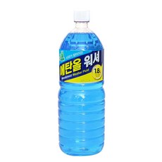 국산 차량용 워셔액 청개구리 에탄올 세정액 차량용 파란색 워셔액 1.8L, 1개