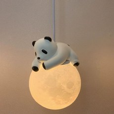 무드등 인테리어 보름달 천체 감성 수면등 LED 방등 거실 침실 천장 조명 줄 실내 전등 램프, 3D 15cm 큰 곰 3색