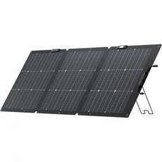 EF ECOFLOW 400W 휴대용 태양광 패널 접이식 및 내구성 강함 조절 가능한 받침대 케이스 포함 방수 IP68 등급으로 야외 모험에 적합, 160W Solar Panel