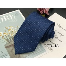 商務領帶 男 滌綸材質 條紋設計 手打領帶 正裝配飾 面試穿搭 提花工藝 8公分寬度 經典風格+CD-18+默認尺寸