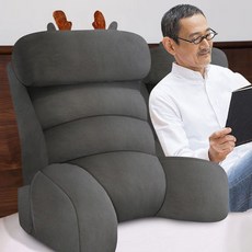 등받이 쿠션 침대 목받침 허리 시니어 어르신 등받이쿠션 엠보싱 서포트 삼각 대형, K-뉴 2세대