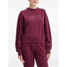 아르마니익스체인지 로고 크루 넥 탑